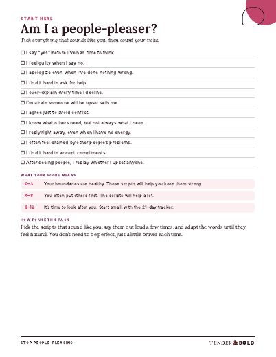 Inside page preview of Stop People-Pleasing