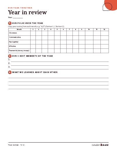 Inside page preview of Our Monthly Check-In