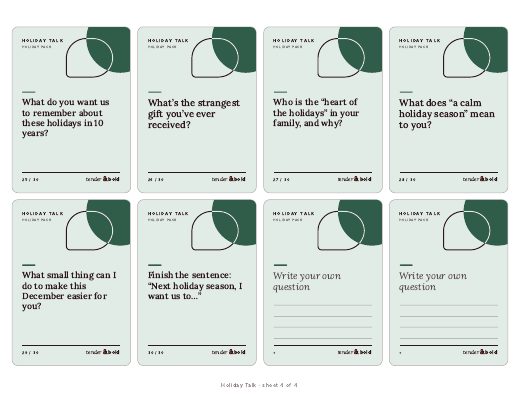 Inside page preview of Holiday Couples Pack