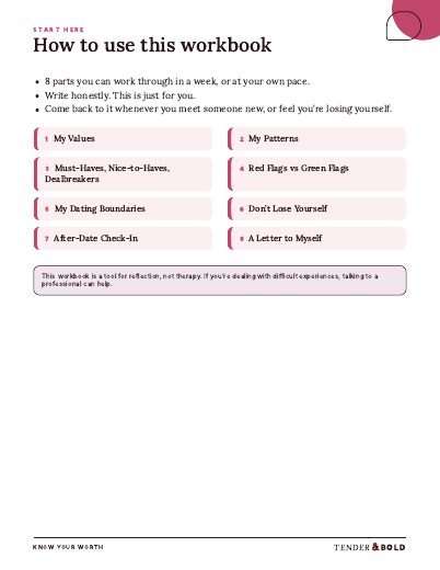 Inside page preview of Know Your Worth