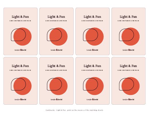 Inside page preview of Long-Distance Love Pack