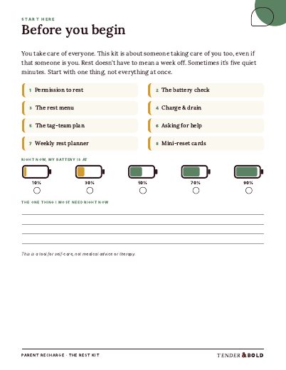 Inside page preview of Parent Recharge